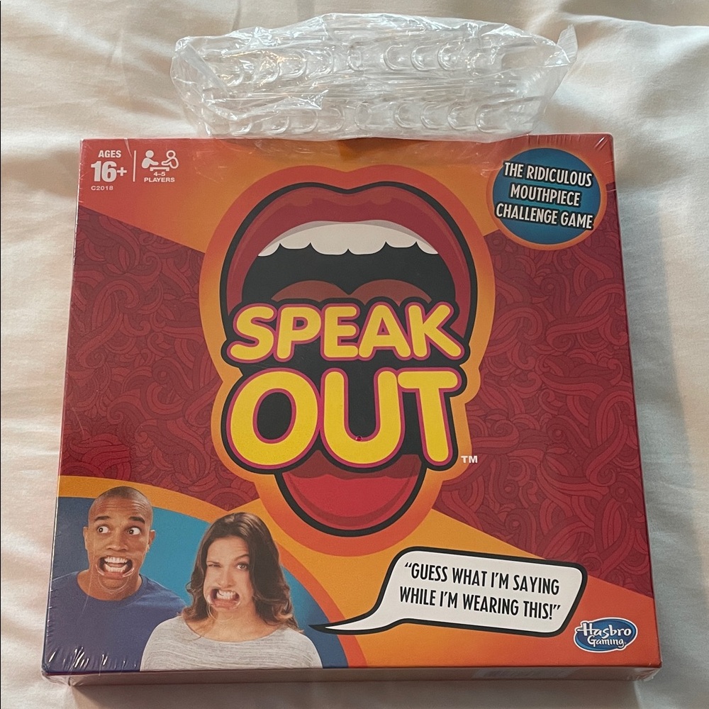 Hasbro Speak Out Game - Red and Orange